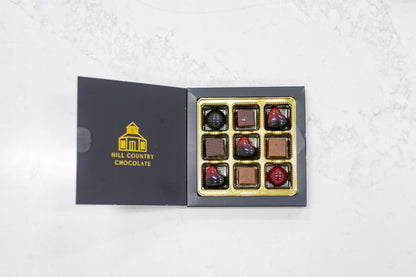 Valentine Favorites 9 piece box - Hill Country Chocolate